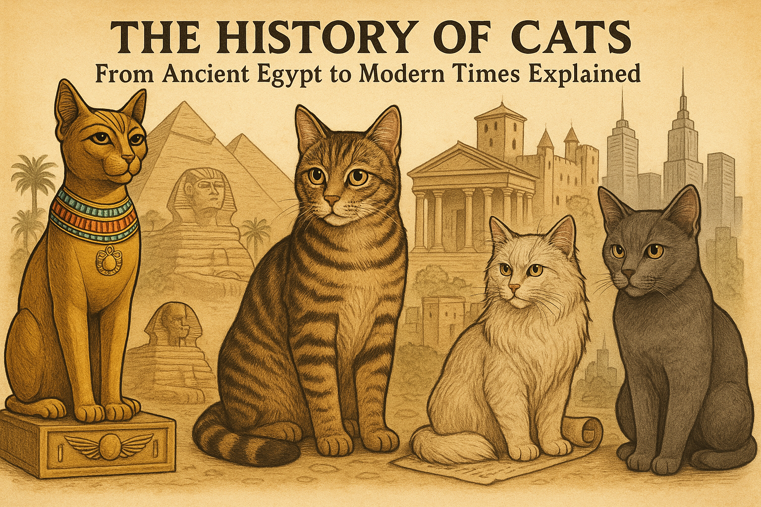The History of Cats: From Ancient Egypt to Modern Times Explained